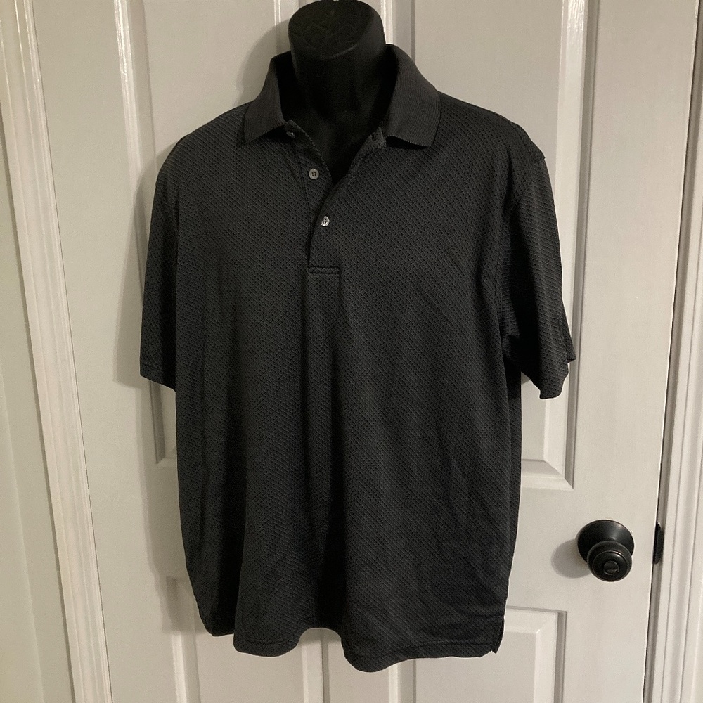 Men’s PGA Tour Polo, Size XL, Gray & Black-Excellent condition!